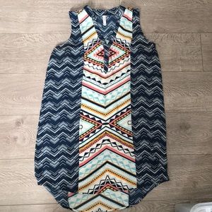 Large asymmetrical sheath dress